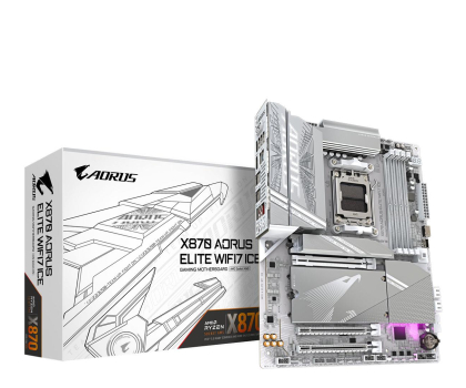 Płyta główna GIGABYTE Płyta główna X870 A ELITE WF7 ICE AM 5 4DDR5 HDMI/USB-C ATX